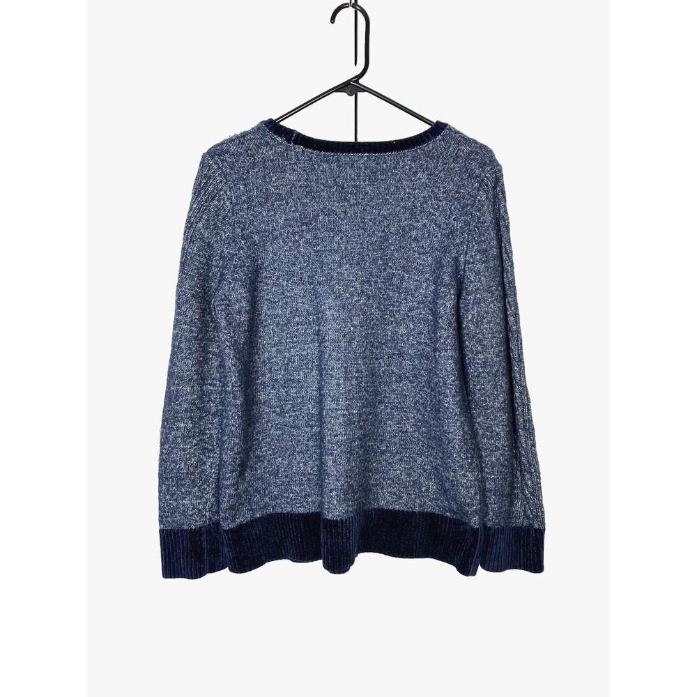Design History Womens Dark Blue Chenille Crew Neck Sweater Size XL - Picture 5 of 5